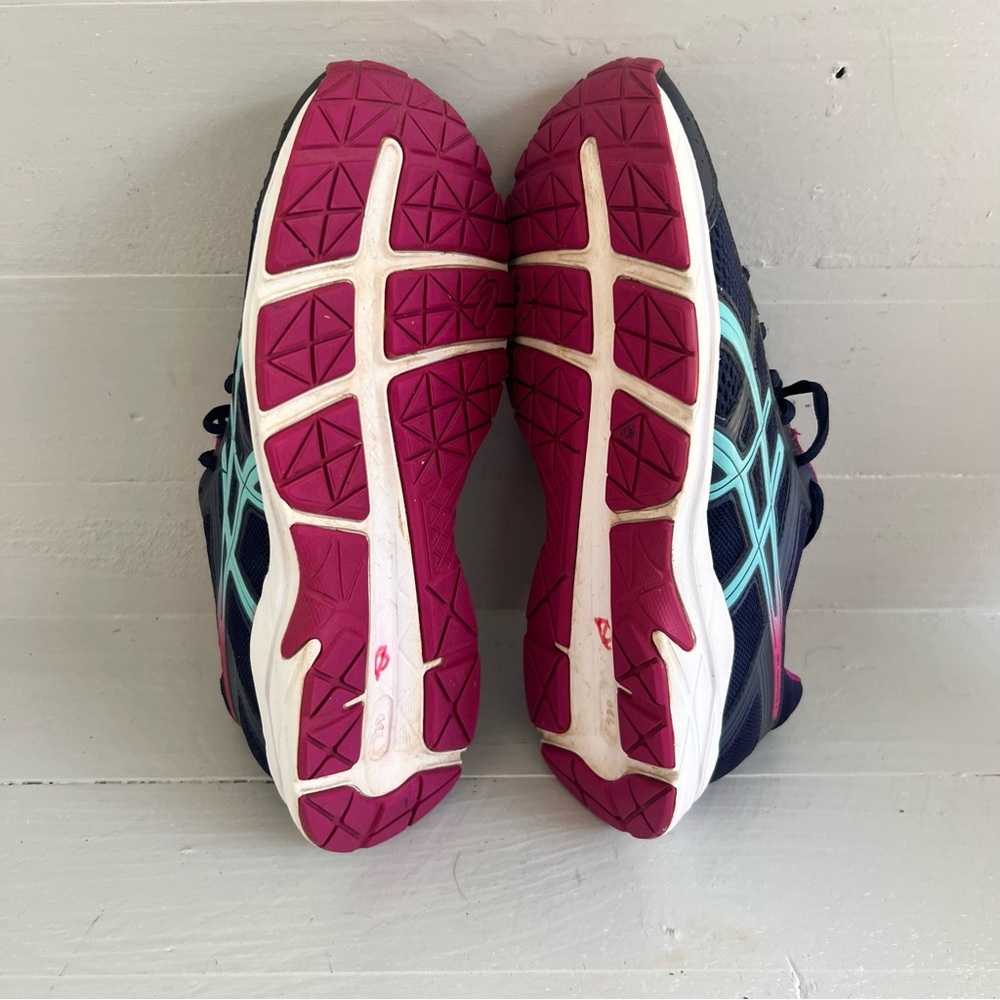 ASICS Gel-Contend 4 Ortholite Running Athletic Shoes Blue T765N Women's Size 7.5 - Picture 6 of 7